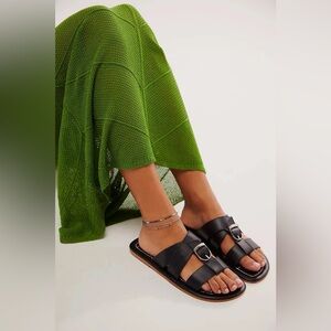NWOT Free People Sloan Buckle Sandal